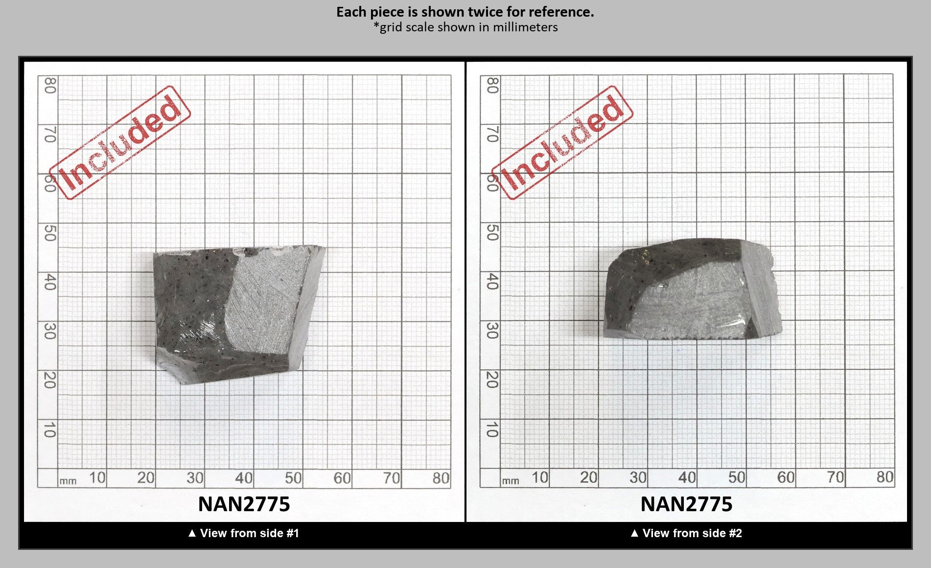 Nanosital Simulated Salt and Pepper Diamond Lab Created Faceting Rough for Gem Cutting - #Z-1345 - Various Sizes : NAN2775