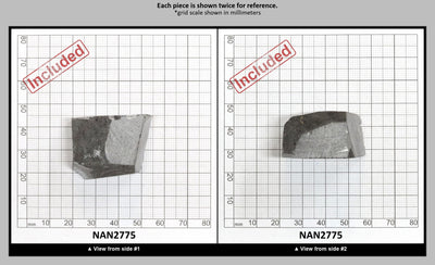 Nanosital Simulated Salt and Pepper Diamond Lab Created Faceting Rough for Gem Cutting - #Z-1345 - Various Sizes : NAN2775