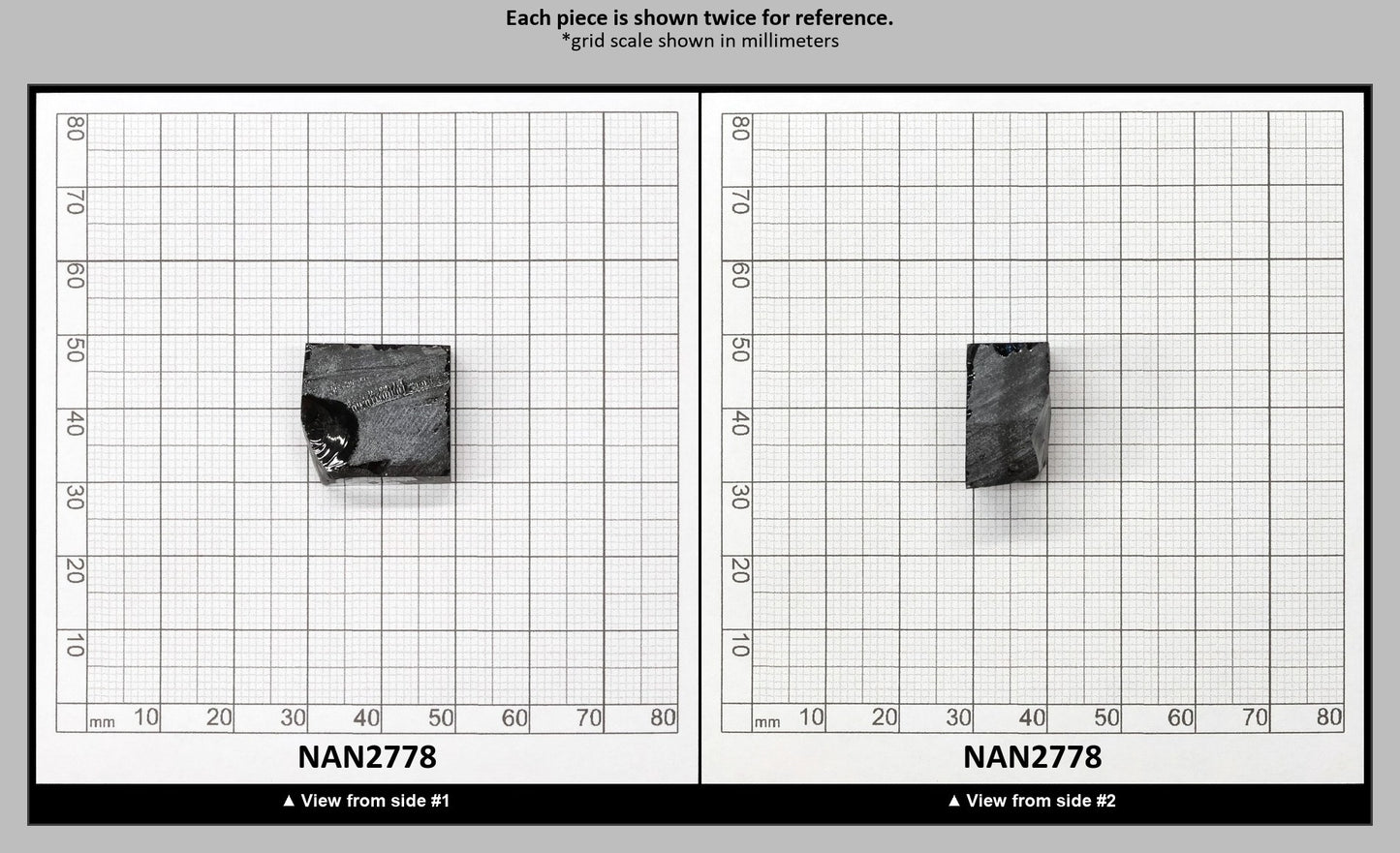 Nanosital Simulated Black Lab Created Faceting Rough for Gem Cutting - #0004 - Various Sizes : NAN2778