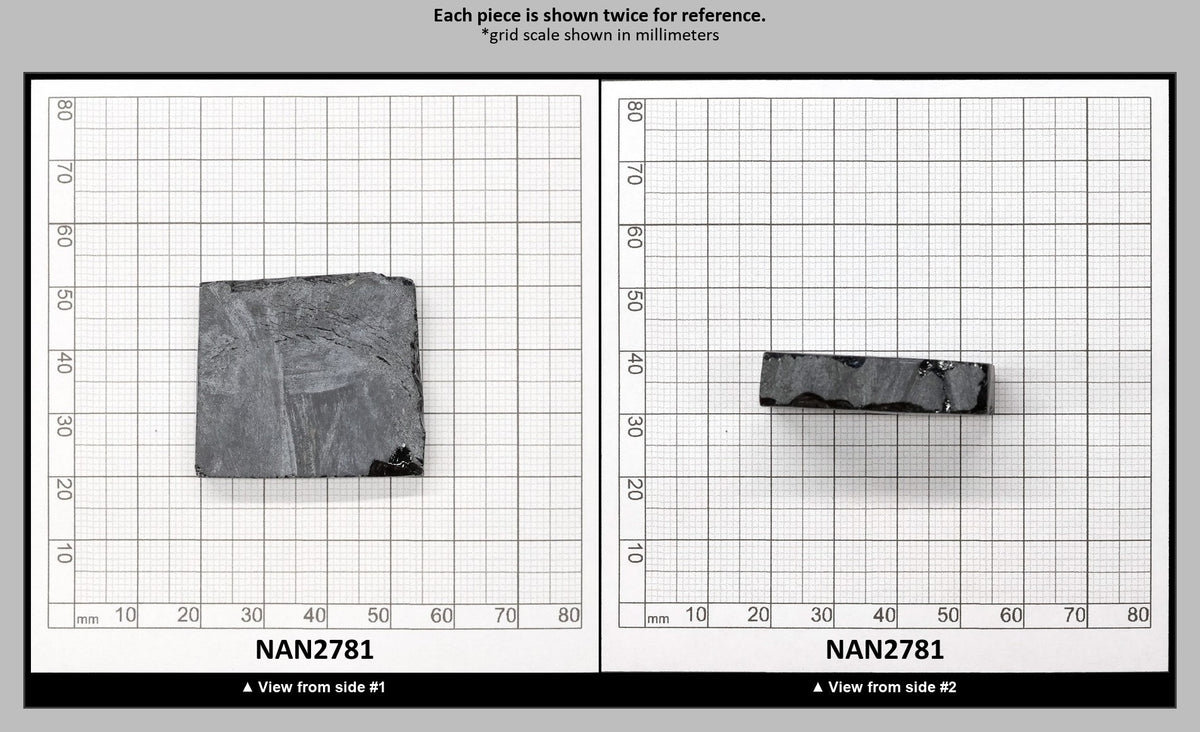 Nanosital Simulated Black Lab Created Faceting Rough for Gem Cutting - #0004 - Various Sizes : NAN2781