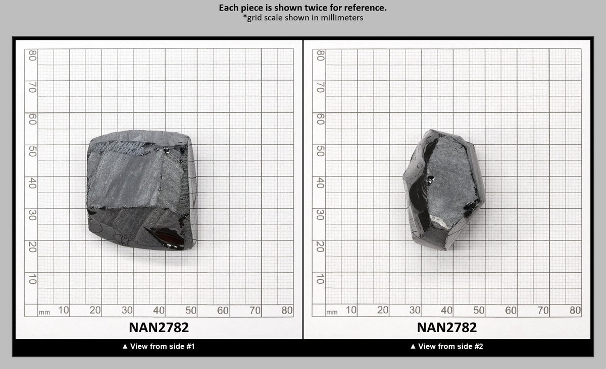 Nanosital Simulated Black Lab Created Faceting Rough for Gem Cutting - #0004 - Various Sizes : NAN2782