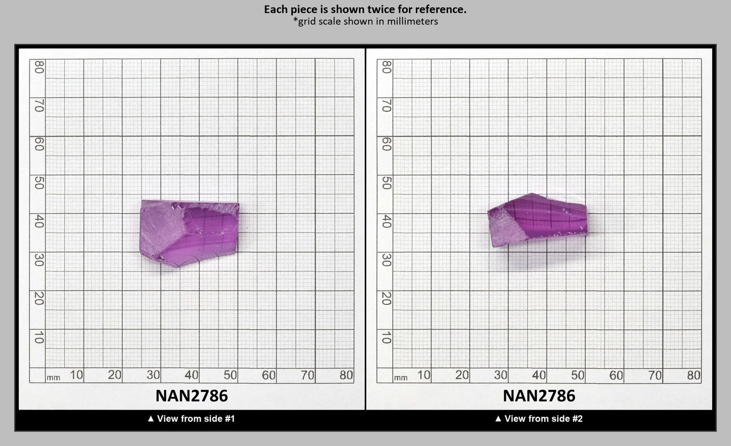 Nanosital Simulated Color Changing Lab Created Faceting Rough for Gem Cutting - #115 - Various Sizes : NAN2786