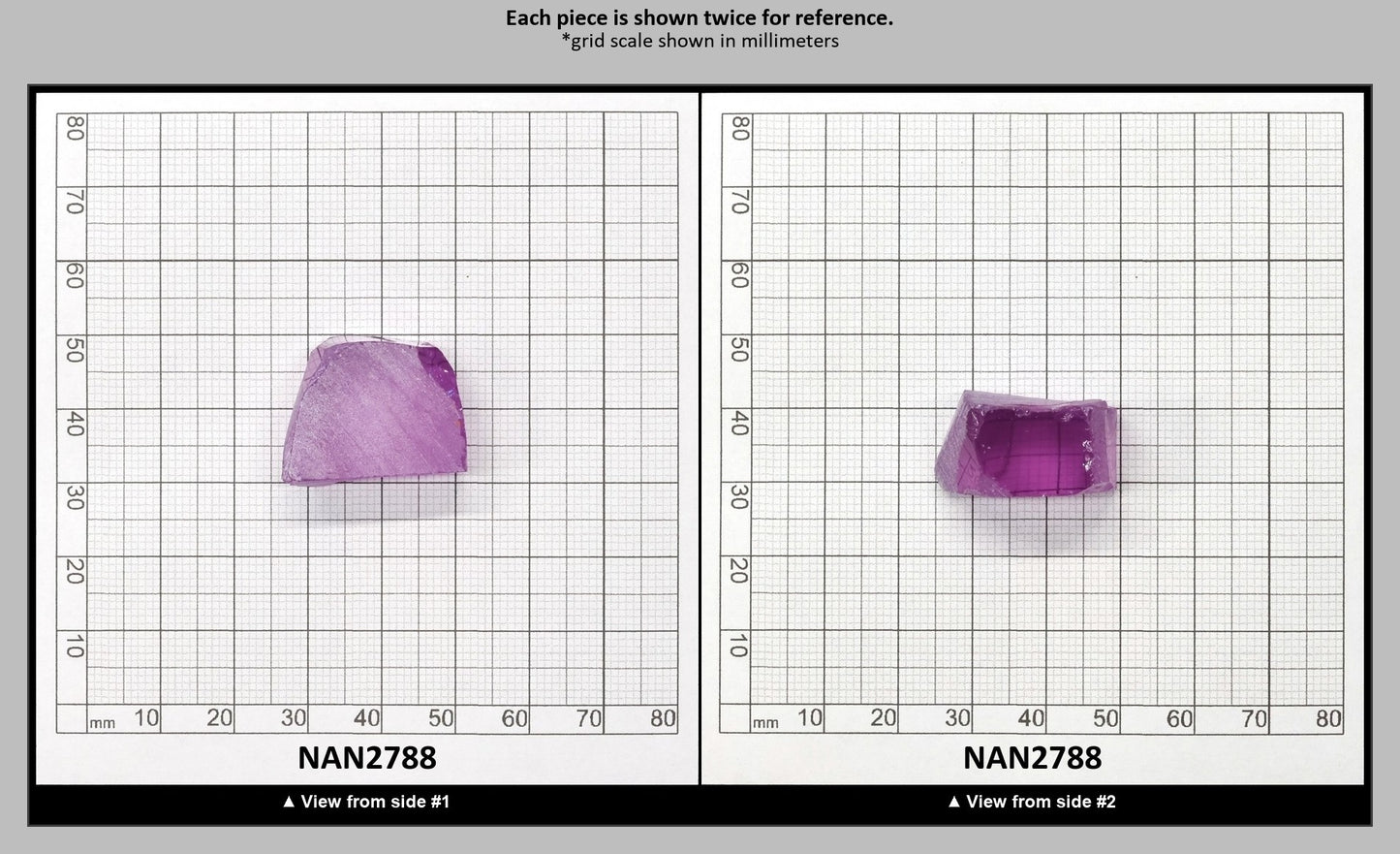 Nanosital Simulated Color Changing Lab Created Faceting Rough for Gem Cutting - #115 - Various Sizes : NAN2788