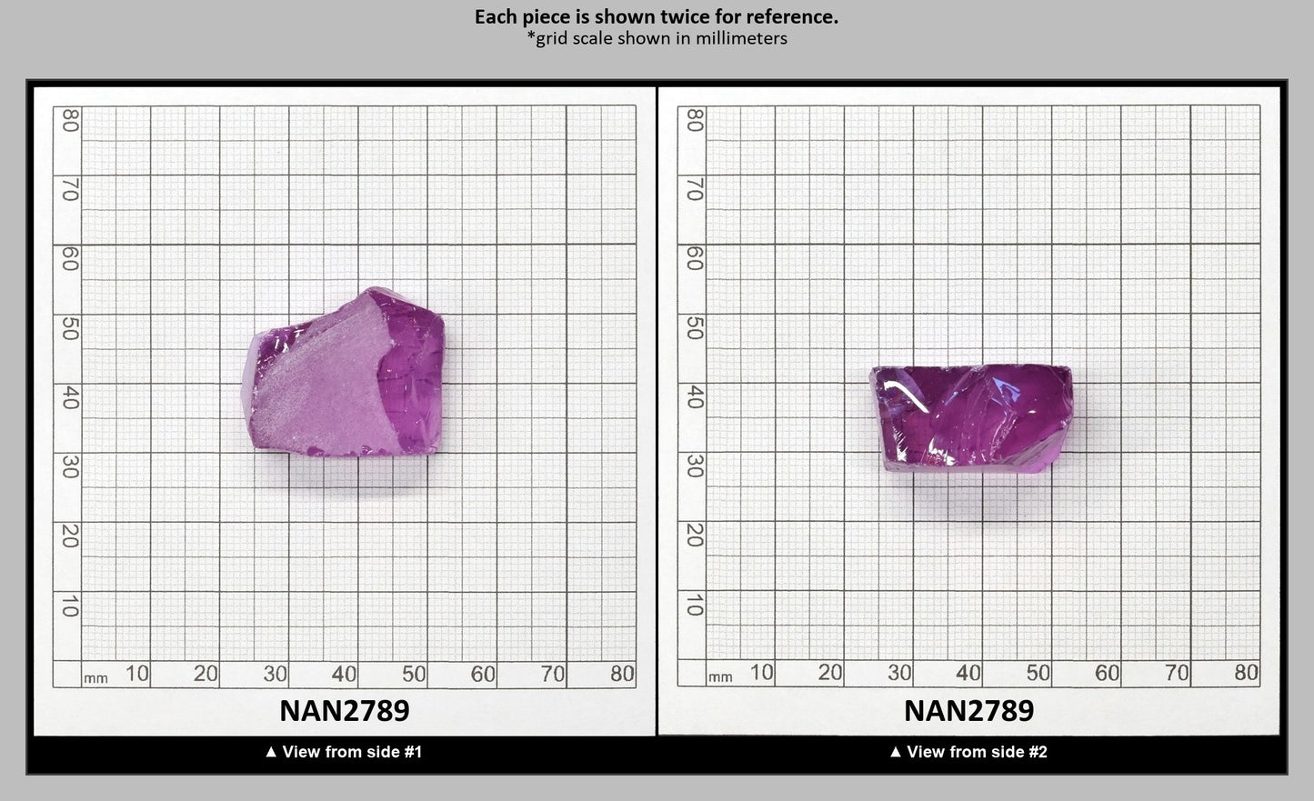 Nanosital Simulated Color Changing Lab Created Faceting Rough for Gem Cutting - #115 - Various Sizes : NAN2789