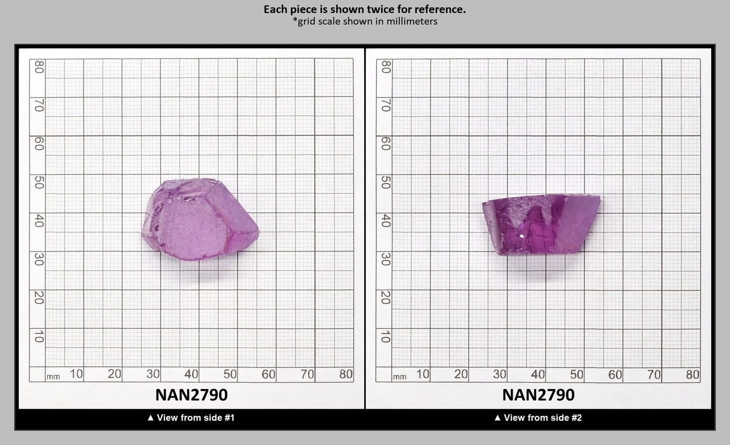 Nanosital Simulated Color Changing Lab Created Faceting Rough for Gem Cutting - #115 - Various Sizes : NAN2790