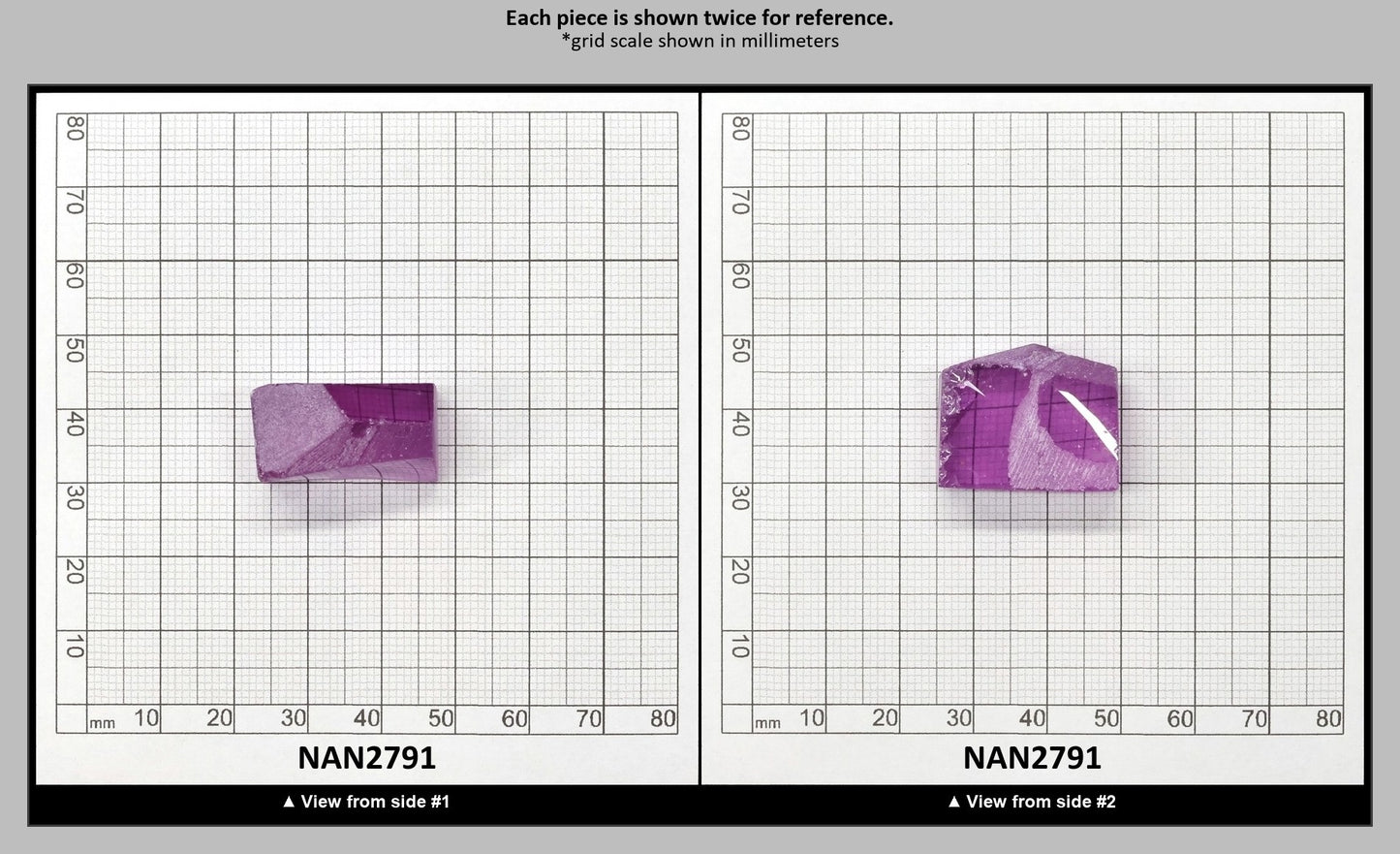 Nanosital Simulated Color Changing Lab Created Faceting Rough for Gem Cutting - #115 - Various Sizes : NAN2791