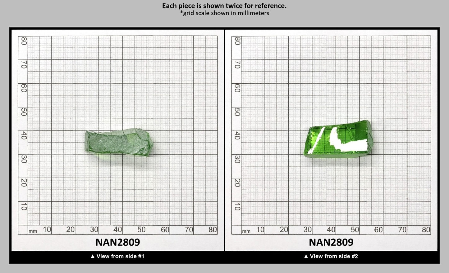 Nanosital Simulated Peridot Lab Created Faceting Rough for Gem Cutting - #172 - Various Sizes : NAN2809