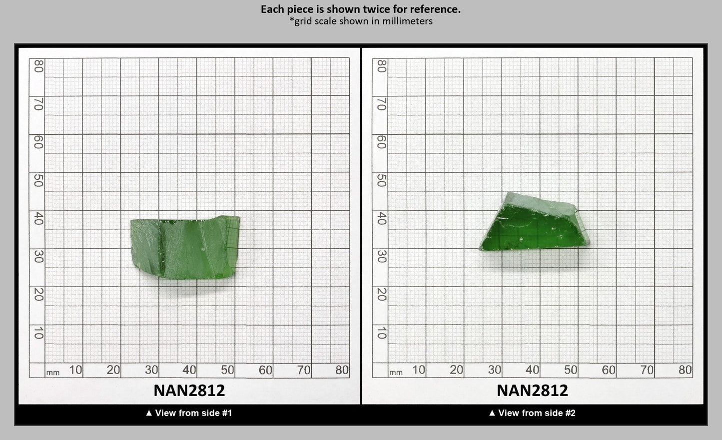Nanosital Simulated Peridot Lab Created Faceting Rough for Gem Cutting - #172 - Various Sizes : NAN2812