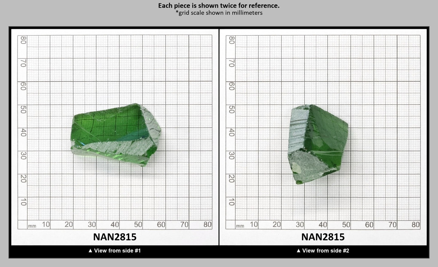 Nanosital Simulated Peridot Lab Created Faceting Rough for Gem Cutting - #172 - Various Sizes : NAN2815