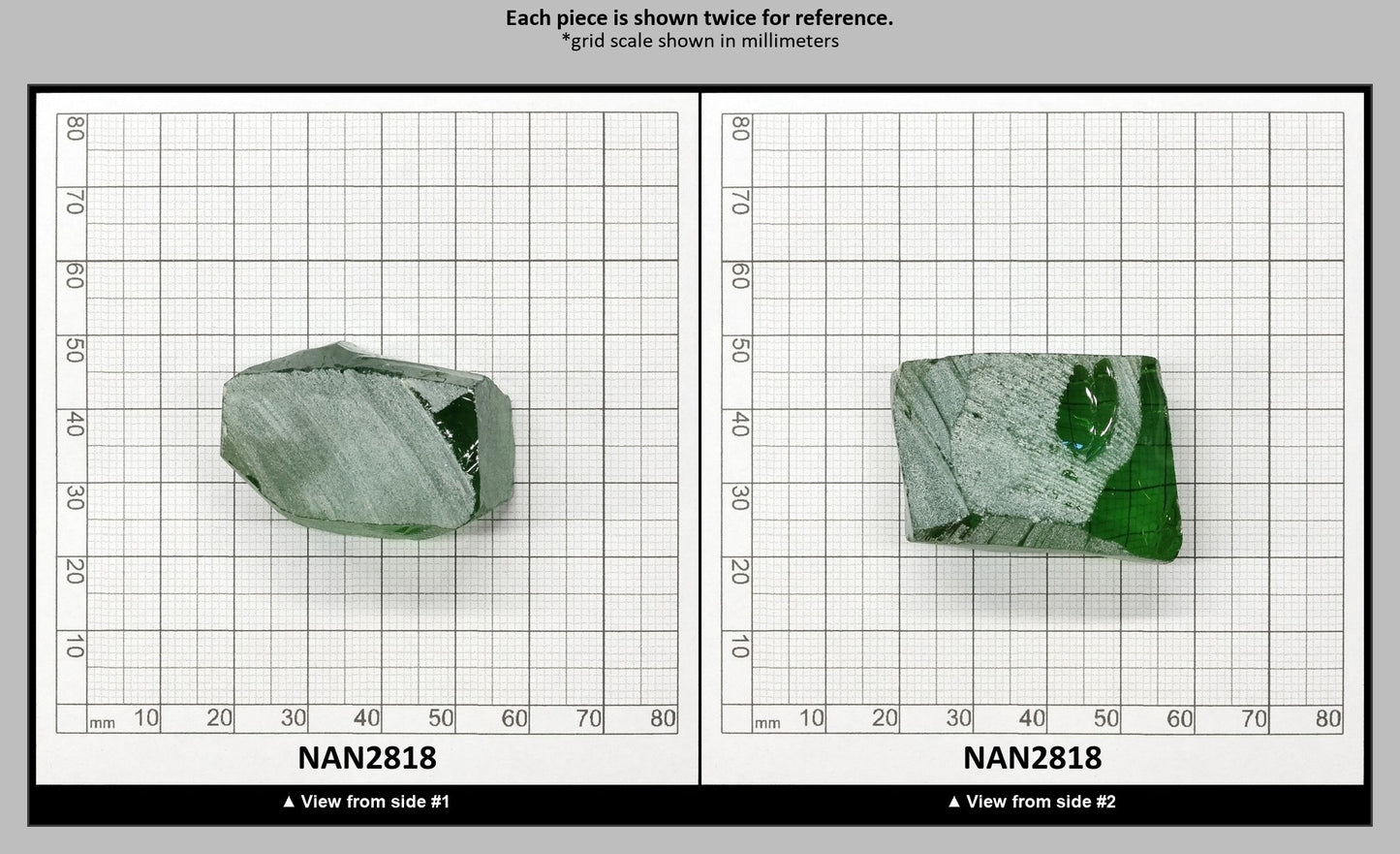 Nanosital Simulated Peridot Lab Created Faceting Rough for Gem Cutting - #172 - Various Sizes : NAN2818