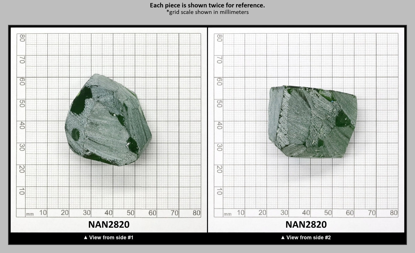 Nanosital Simulated Peridot Lab Created Faceting Rough for Gem Cutting - #172 - Various Sizes : NAN2820