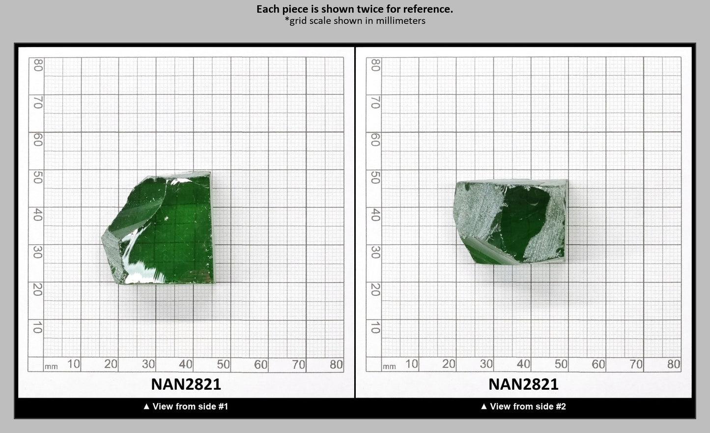 Nanosital Simulated Peridot Lab Created Faceting Rough for Gem Cutting - #172 - Various Sizes : NAN2821