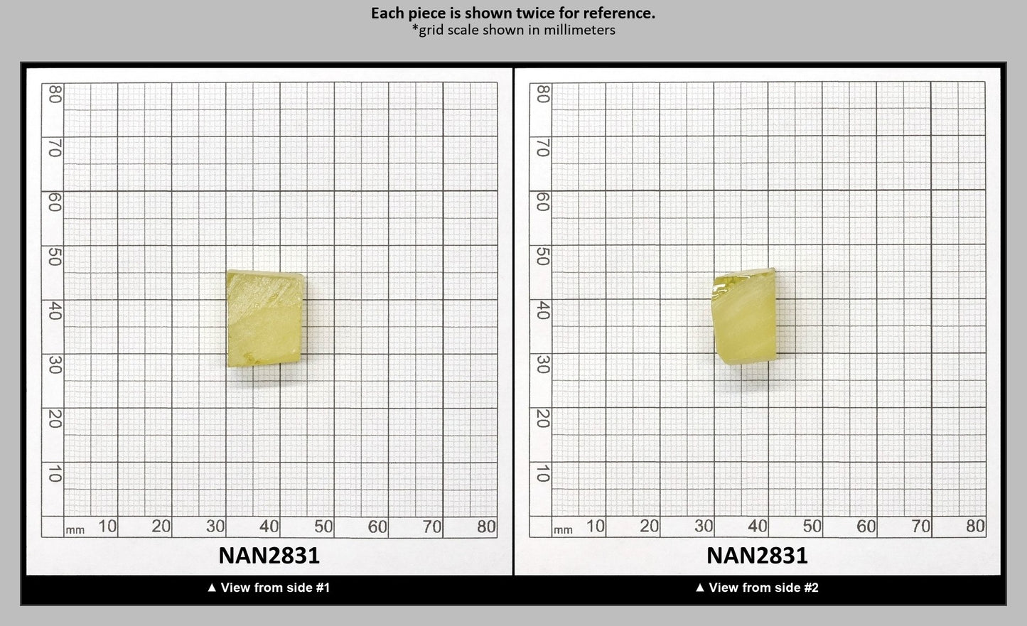 Nanosital Simulated Color Changing Lab Created Faceting Rough for Gem Cutting - #204 - Various Sizes : NAN2831