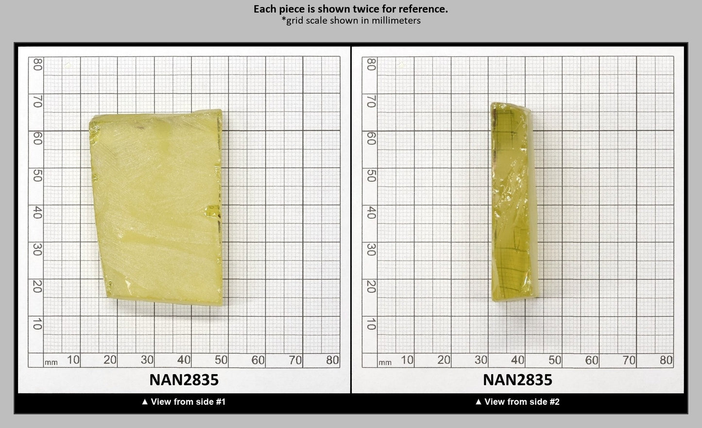 Nanosital Simulated Color Changing Lab Created Faceting Rough for Gem Cutting - #204 - Various Sizes : NAN2835