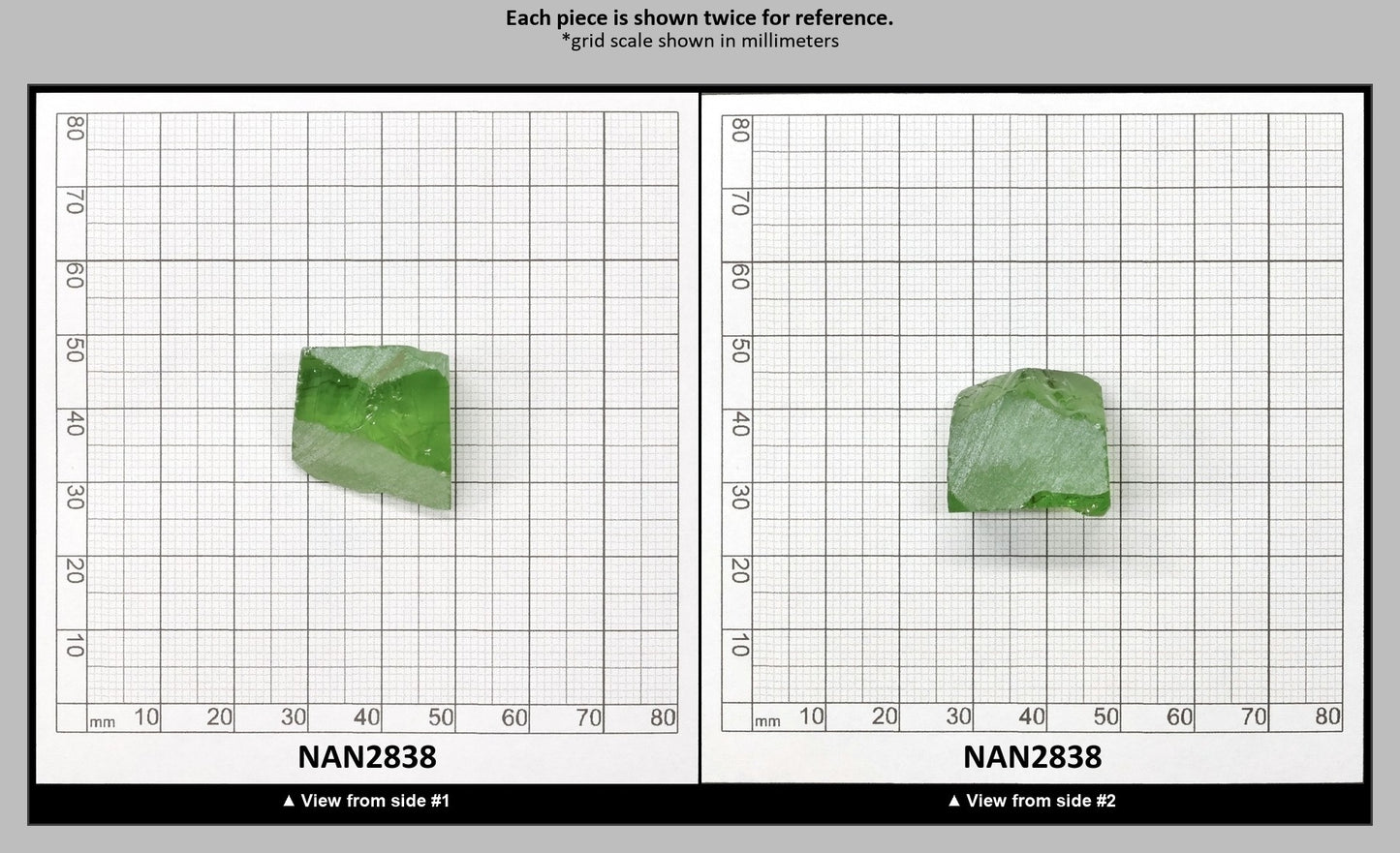 Nanosital Simulated Color Changing Lab Created Faceting Rough for Gem Cutting - #205 - Various Sizes : NAN2838