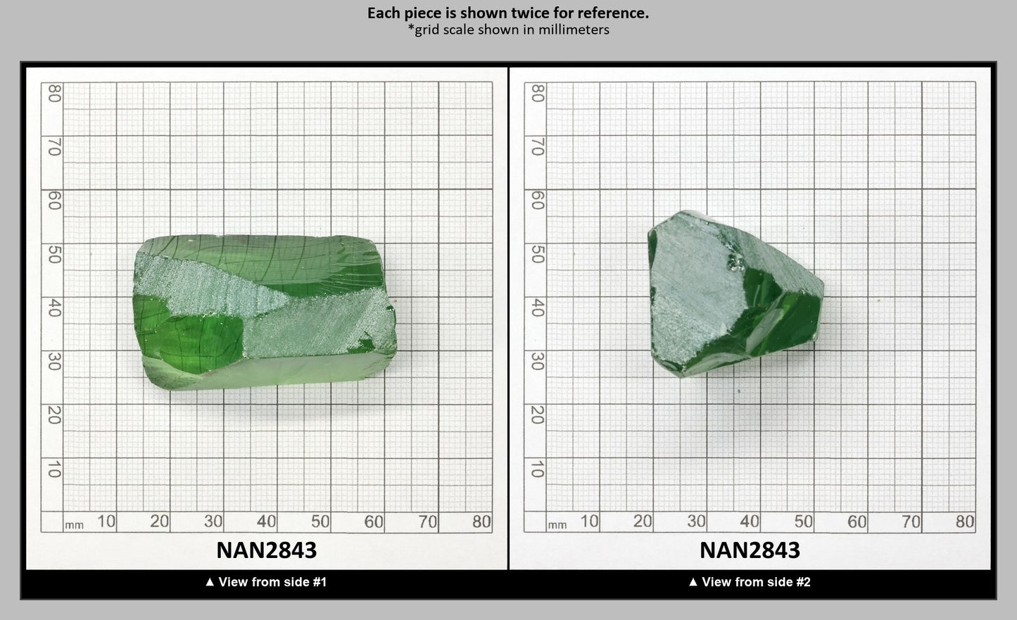 Nanosital Simulated Color Changing Lab Created Faceting Rough for Gem Cutting - #205 - Various Sizes : NAN2843