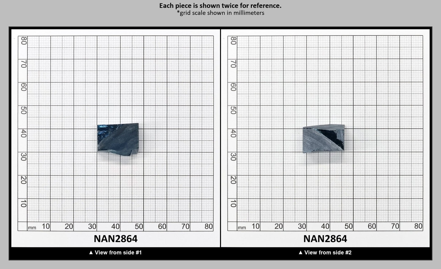 Nanosital Simulated Medium London Blue Topaz Lab Created Faceting Rough for Gem Cutting - #46 - Various Sizes : NAN2864