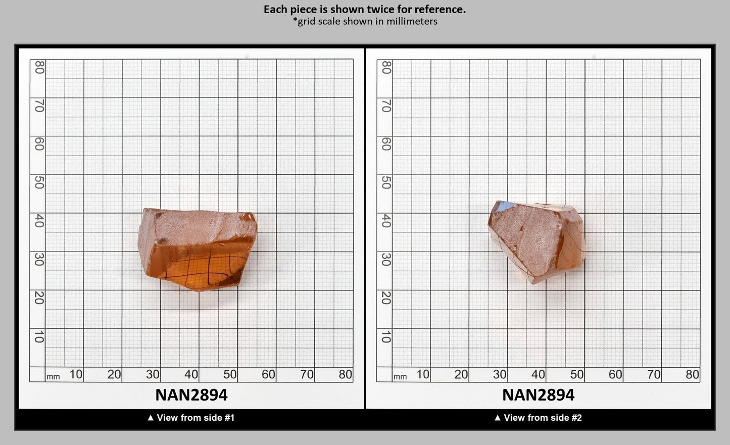 Nanosital Simulated Salmon Lab Created Faceting Rough for Gem Cutting - #A-1076 - Various Sizes : NAN2894
