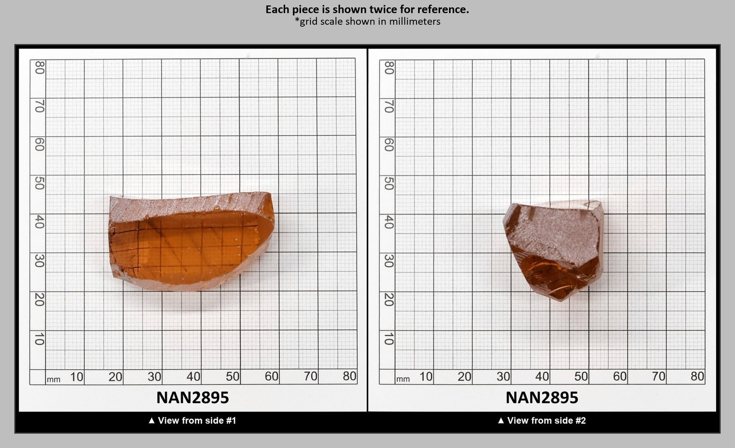 Nanosital Simulated Salmon Lab Created Faceting Rough for Gem Cutting - #A-1076 - Various Sizes : NAN2895