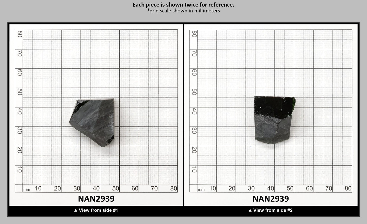 Nanosital Simulated Chrome Diopside Lab Created Faceting Rough for Gem Cutting - #A-450 - Various Sizes : NAN2939