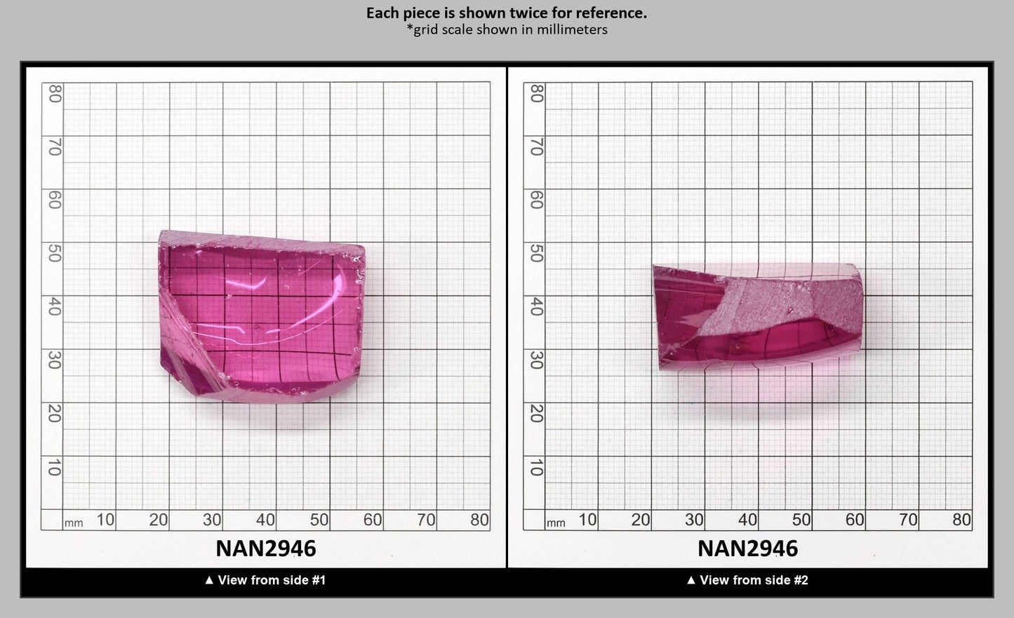 Nanosital Simulated Kunzite Lab Created Faceting Rough for Gem Cutting - #A-4572 - Various Sizes : NAN2946