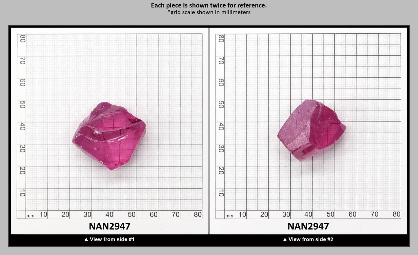 Nanosital Simulated Kunzite Lab Created Faceting Rough for Gem Cutting - #A-4572 - Various Sizes : NAN2947