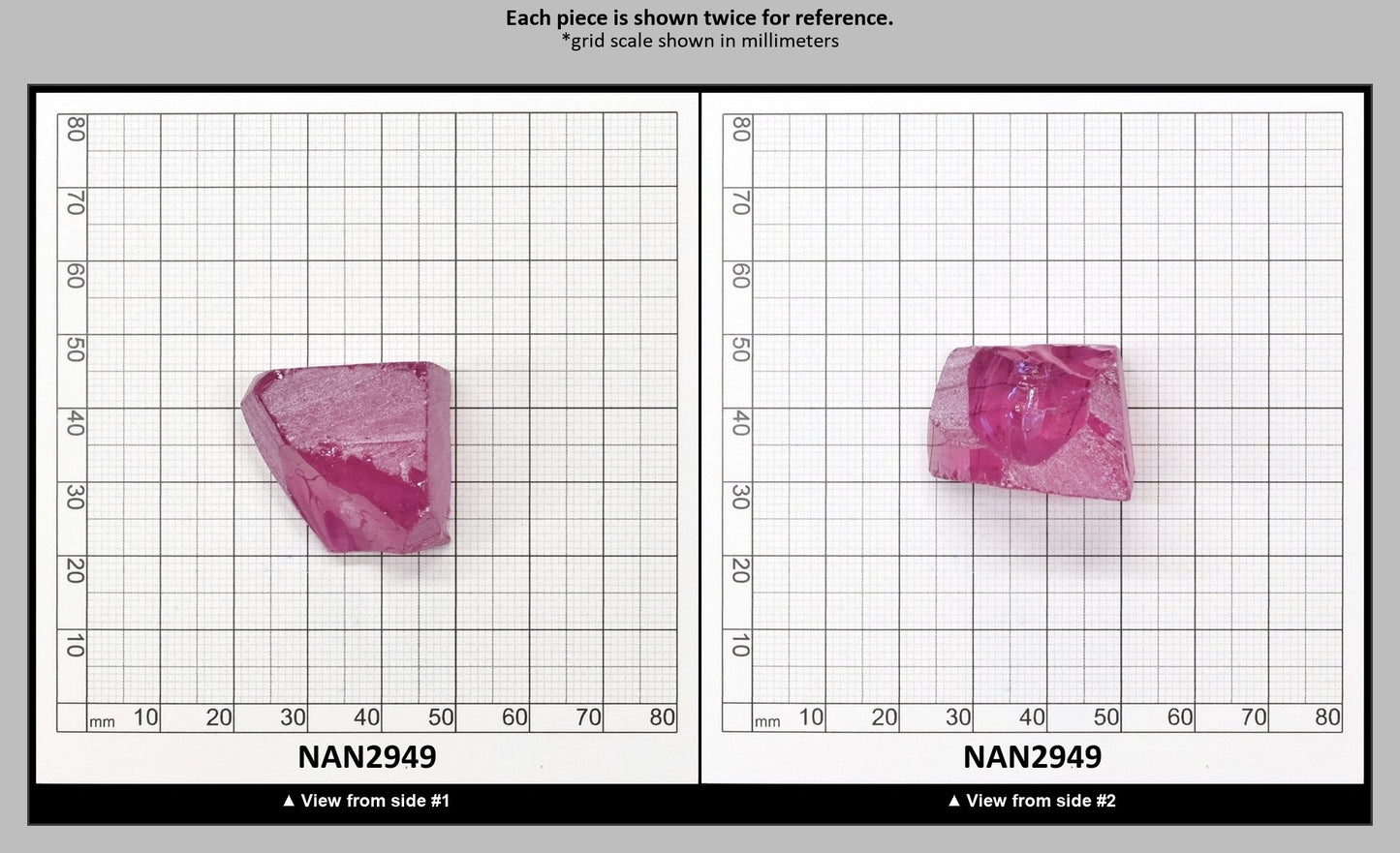 Nanosital Simulated Kunzite Lab Created Faceting Rough for Gem Cutting - #A-4572 - Various Sizes : NAN2949
