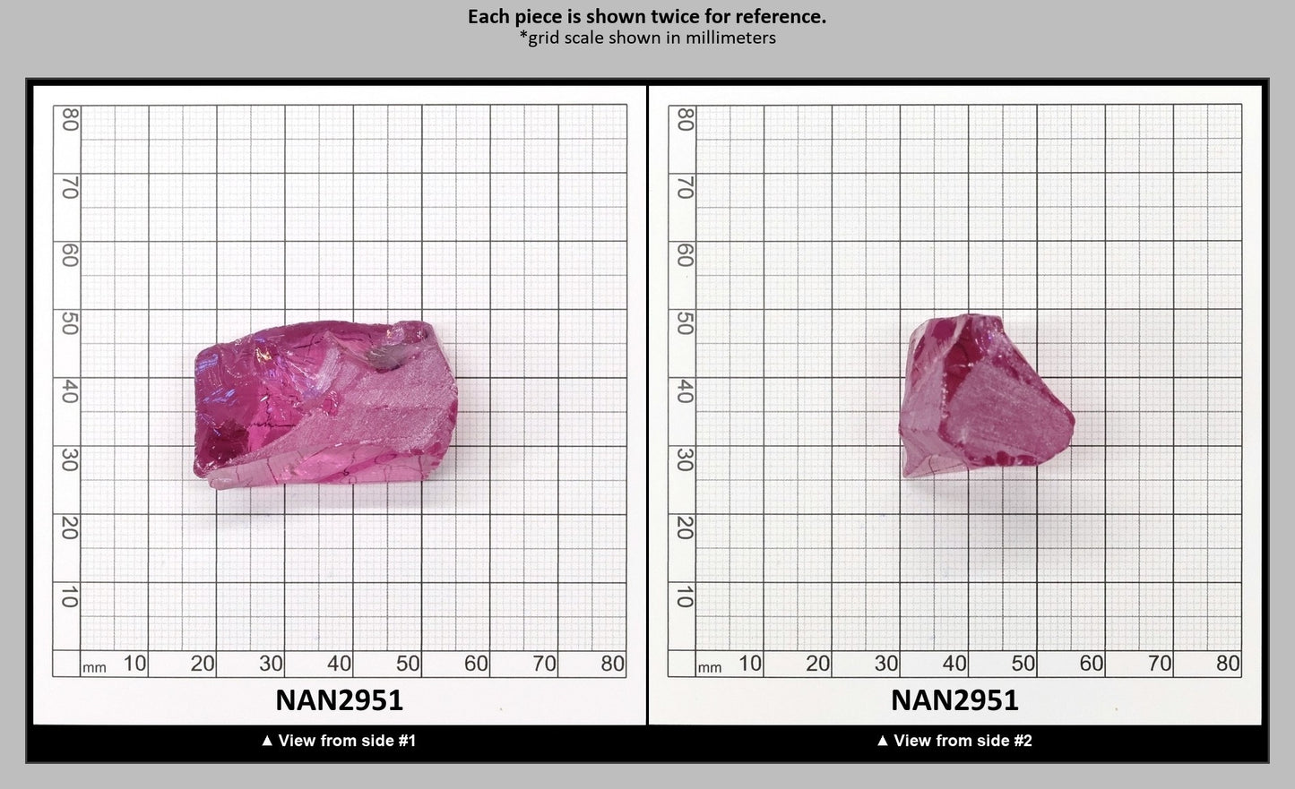 Nanosital Simulated Kunzite Lab Created Faceting Rough for Gem Cutting - #A-4572 - Various Sizes : NAN2951