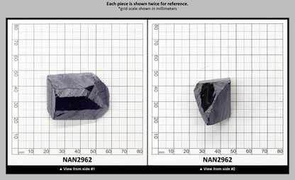 Nanosital Simulated Medium Blue Sapphire Lab Created Faceting Rough for Gem Cutting - #A-597 - Various Sizes : NAN2962
