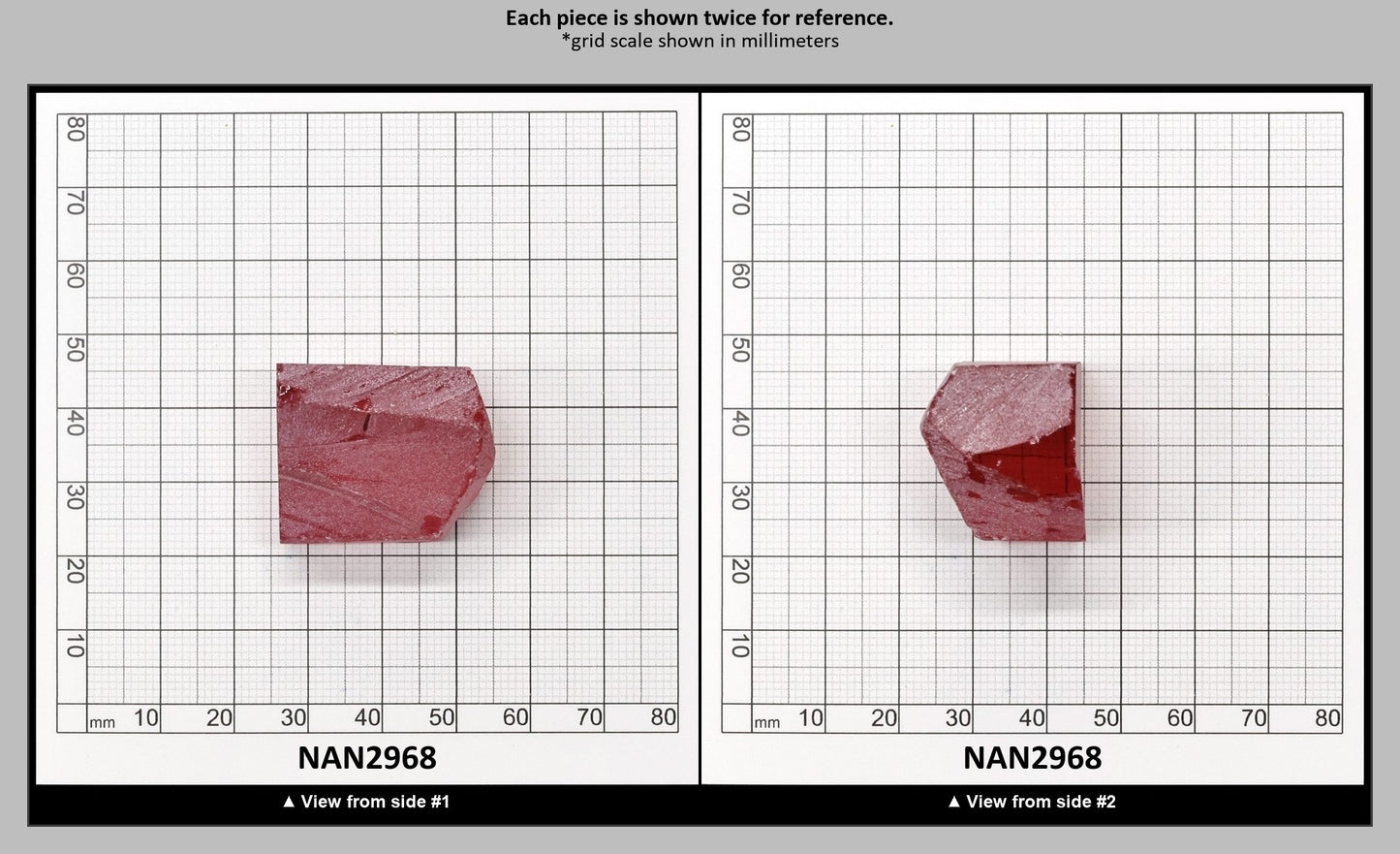 Nanosital Simulated Kunzite Lab Created Faceting Rough for Gem Cutting - #A-8483 - Various Sizes : NAN2968