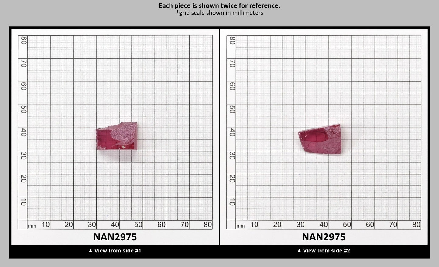 Nanosital Simulated Hot Pink Tourmaline Lab Created Faceting Rough for Gem Cutting - #A-9095 - Various Sizes : NAN2975