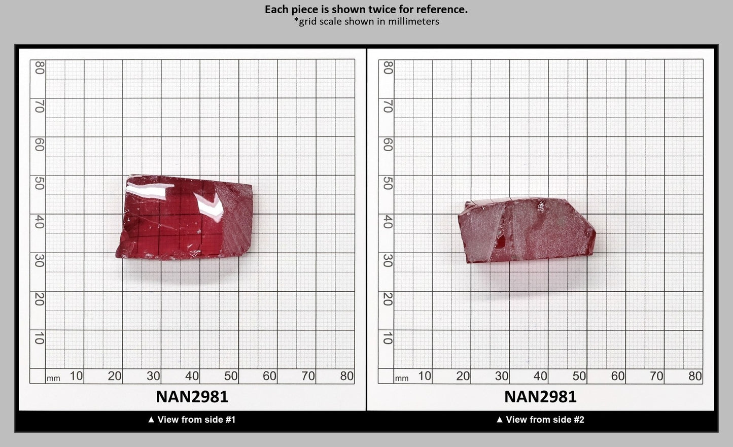Nanosital Simulated Hot Pink Tourmaline Lab Created Faceting Rough for Gem Cutting - #A-9095 - Various Sizes : NAN2981