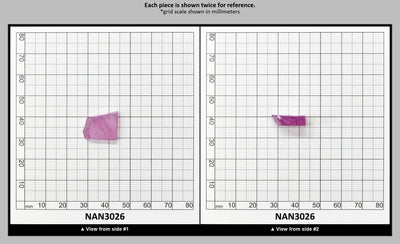Nanosital Simulated Purple Orchid Chalcedony Lab Created Faceting Rough for Gem Cutting - #E-182/1 - Various Sizes : NAN3026