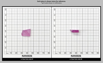 Nanosital Simulated Purple Orchid Chalcedony Lab Created Faceting Rough for Gem Cutting - #E-182/1 - Various Sizes : NAN3026