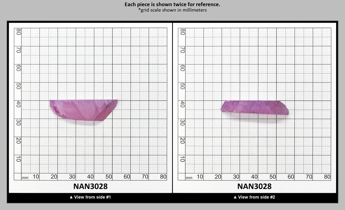 Nanosital Simulated Purple Orchid Chalcedony Lab Created Faceting Rough for Gem Cutting - #E-182/1 - Various Sizes : NAN3028