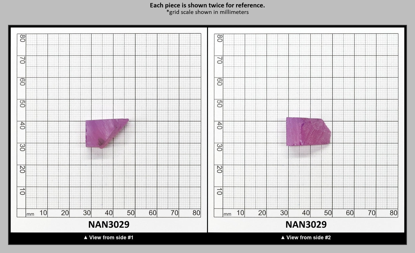 Nanosital Simulated Purple Orchid Chalcedony Lab Created Faceting Rough for Gem Cutting - #E-182/1 - Various Sizes : NAN3029