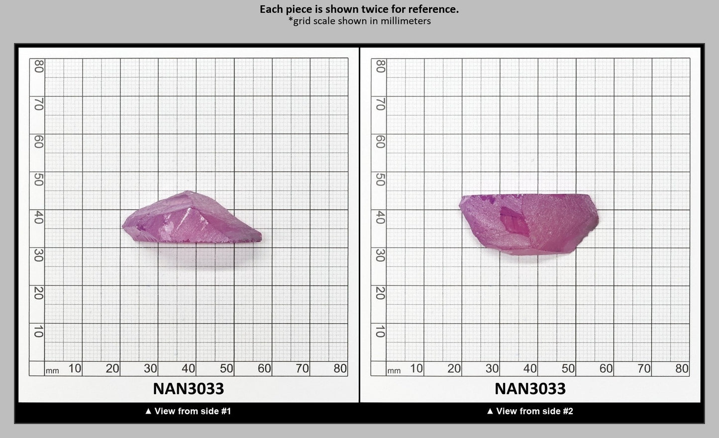 Nanosital Simulated Purple Orchid Chalcedony Lab Created Faceting Rough for Gem Cutting - #E-182/1 - Various Sizes : NAN3033