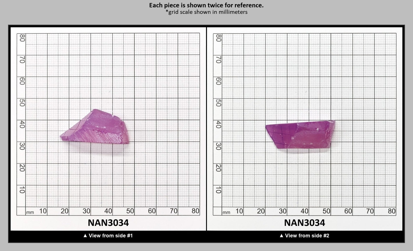 Nanosital Simulated Purple Orchid Chalcedony Lab Created Faceting Rough for Gem Cutting - #E-182/1 - Various Sizes : NAN3034