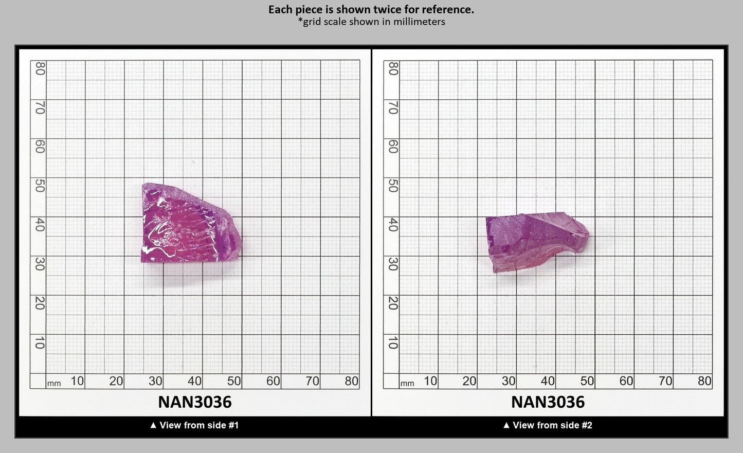 Nanosital Simulated Purple Orchid Chalcedony Lab Created Faceting Rough for Gem Cutting - #E-182/1 - Various Sizes : NAN3036