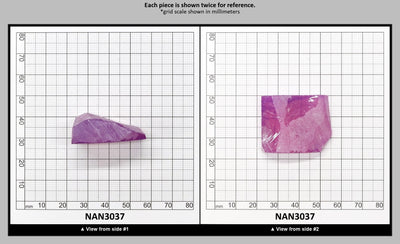 Nanosital Simulated Purple Orchid Chalcedony Lab Created Faceting Rough for Gem Cutting - #E-182/1 - Various Sizes : NAN3037