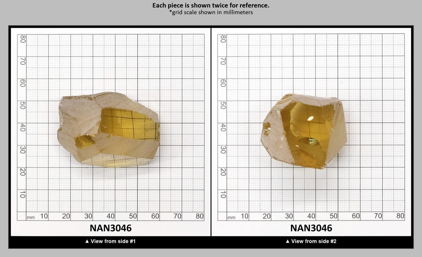 UV Reactive Nanosital #E-275 Lab Created Faceting Rough for Gem Cutting - Various Sizes : NAN3046