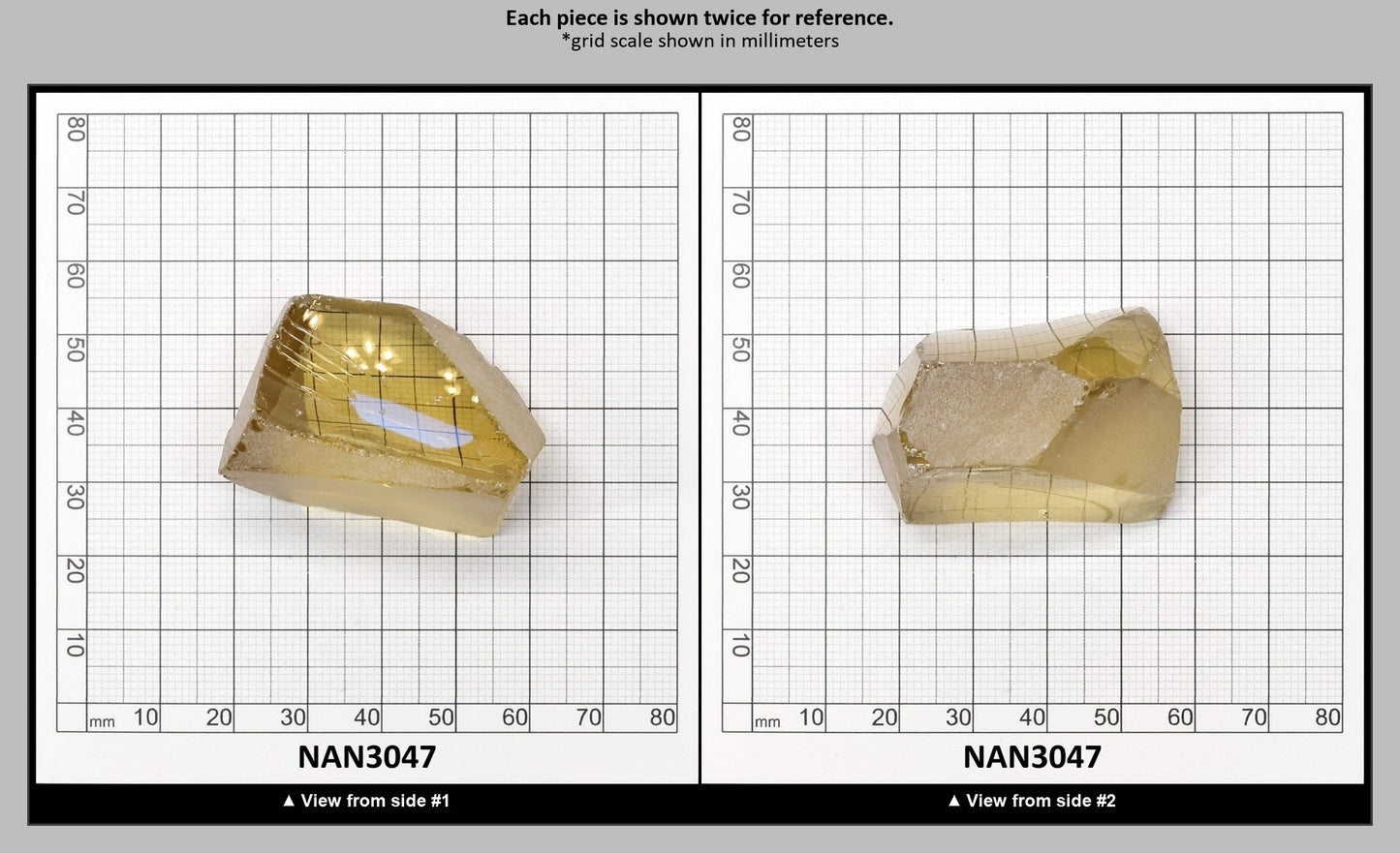 UV Reactive Nanosital #E-275 Lab Created Faceting Rough for Gem Cutting - Various Sizes : NAN3047
