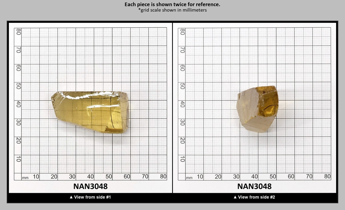UV Reactive Nanosital #E-275 Lab Created Faceting Rough for Gem Cutting - Various Sizes : NAN3048