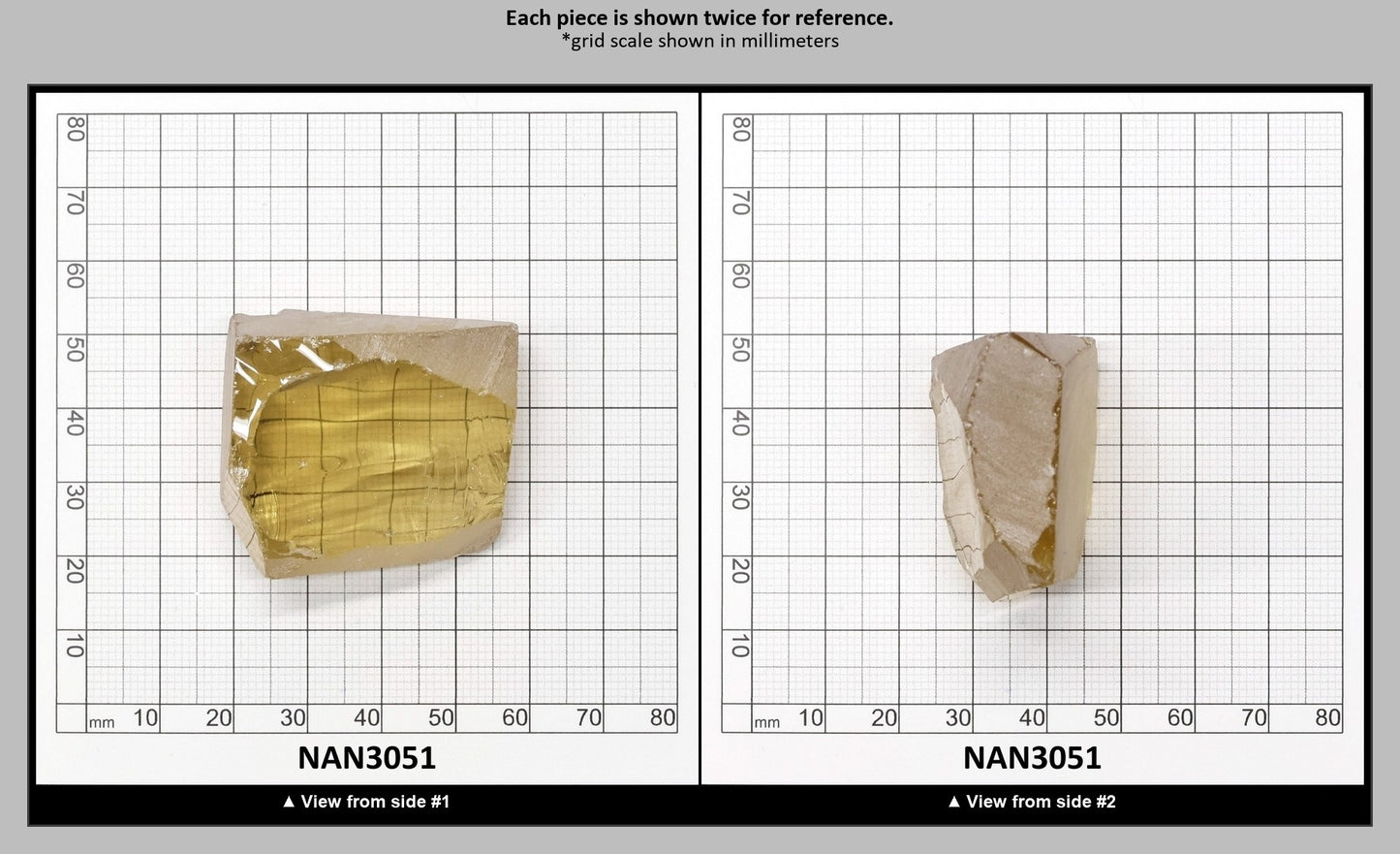 UV Reactive Nanosital #E-275 Lab Created Faceting Rough for Gem Cutting - Various Sizes : NAN3051