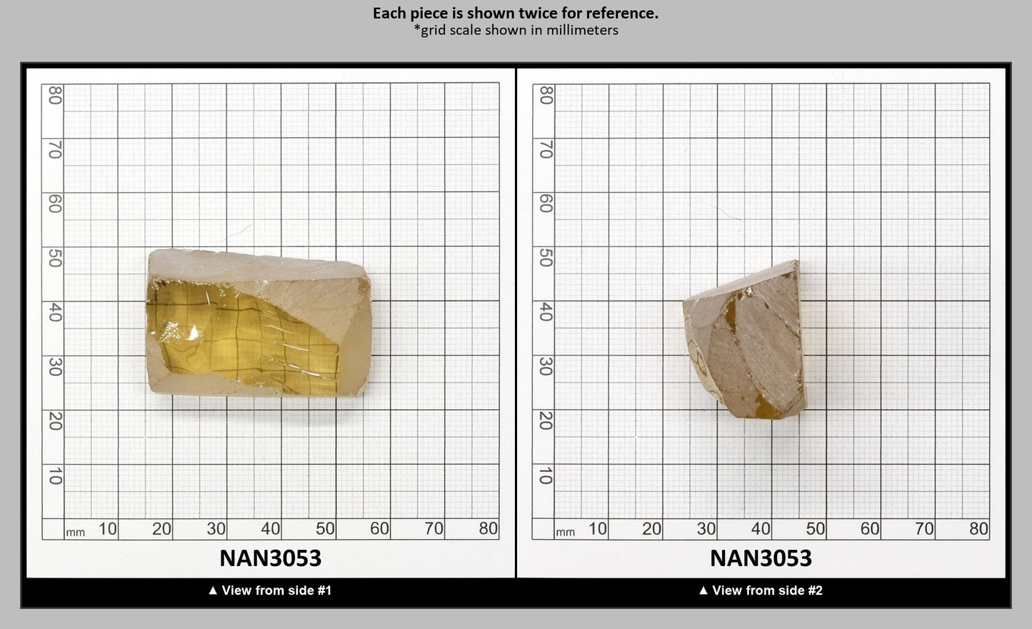 UV Reactive Nanosital #E-275 Lab Created Faceting Rough for Gem Cutting - Various Sizes : NAN3053
