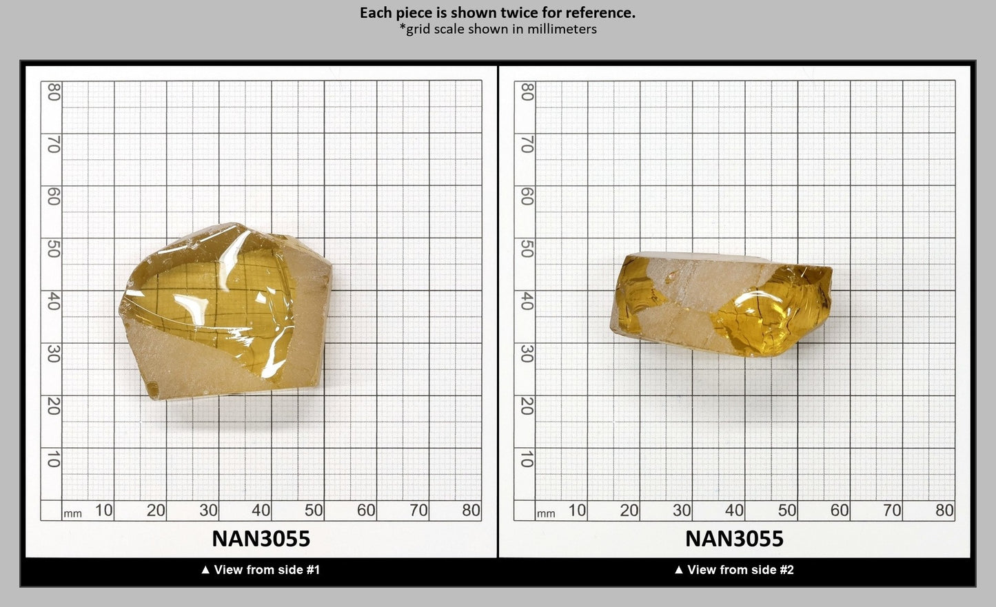 UV Reactive Nanosital #E-275 Lab Created Faceting Rough for Gem Cutting - Various Sizes : NAN3055