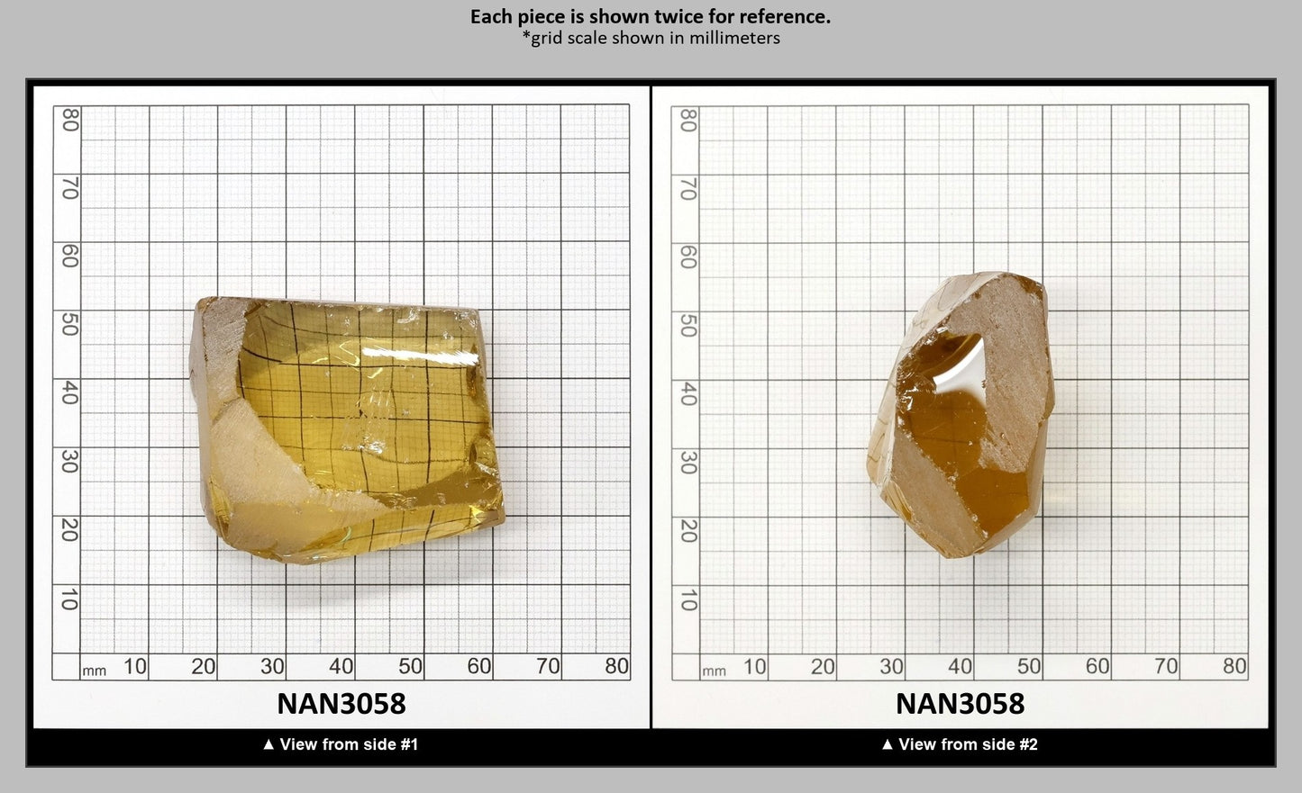 UV Reactive Nanosital #E-275 Lab Created Faceting Rough for Gem Cutting - Various Sizes : NAN3058