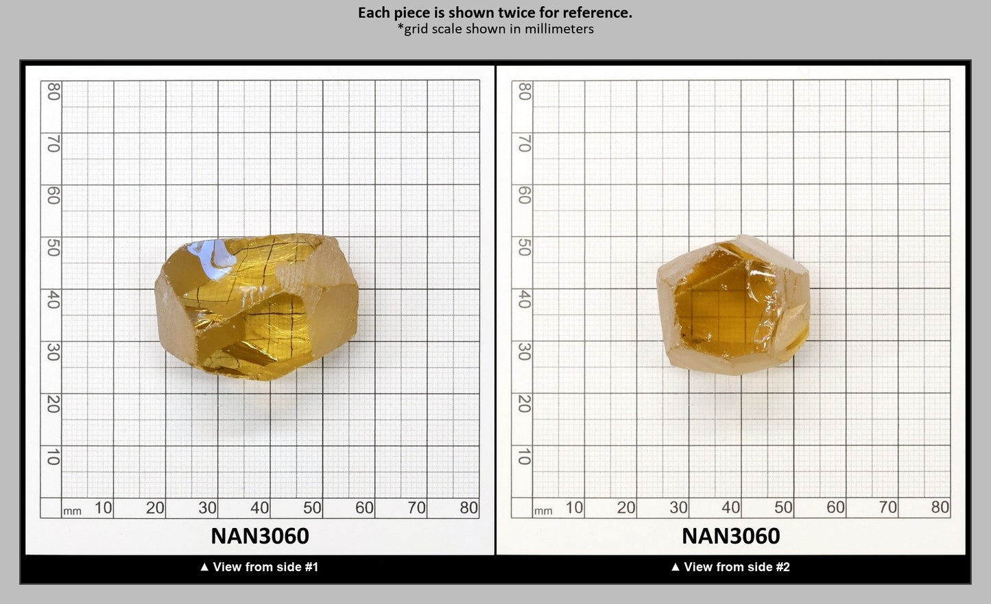 UV Reactive Nanosital #E-275 Lab Created Faceting Rough for Gem Cutting - Various Sizes : NAN3060