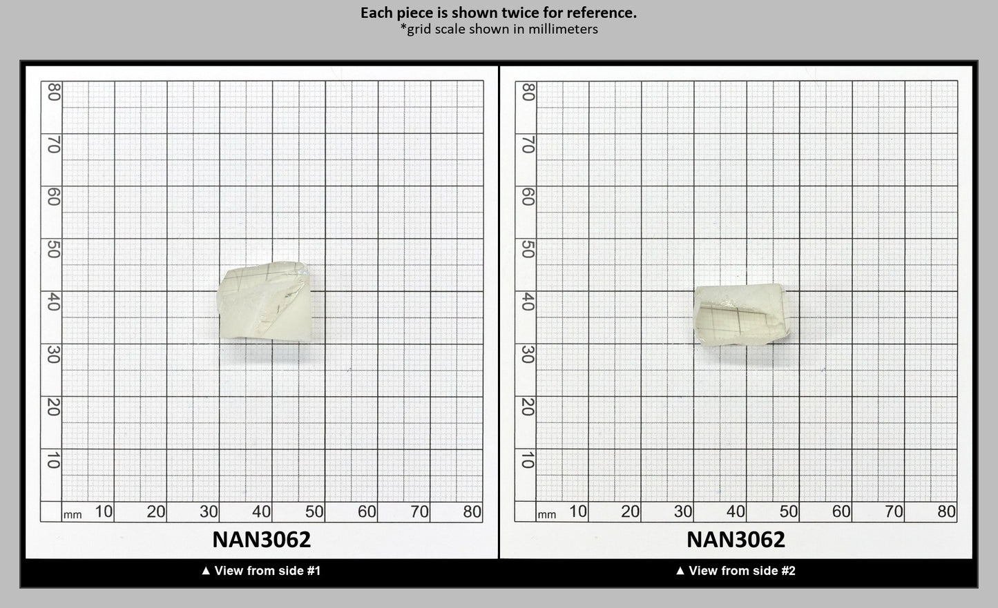 UV Reactive Nanosital #E-377 Lab Created Faceting Rough for Gem Cutting - Various Sizes : NAN3062