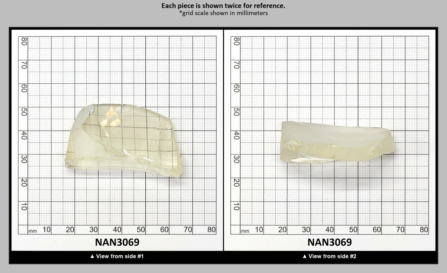 UV Reactive Nanosital #E-377 Lab Created Faceting Rough for Gem Cutting - Various Sizes : NAN3069